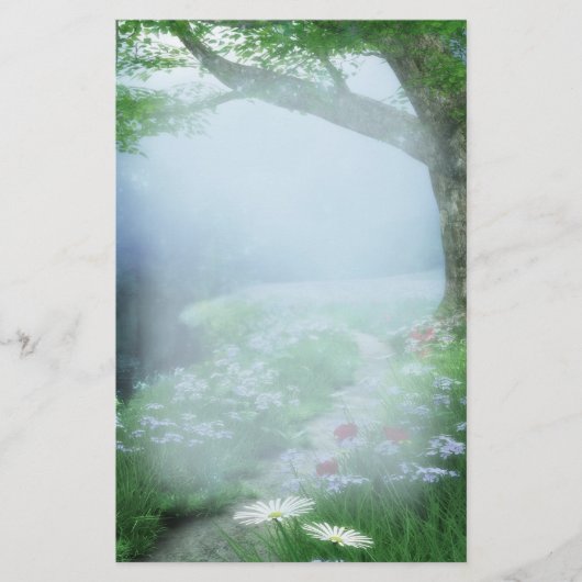 Bezaubernde Waldhochzeit Briefpapier (Vorderseite)