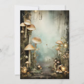 Bezaubernde Waldhochzeit Einladung (Rückseite)