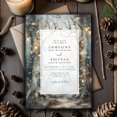 Bezaubernde Waldhochzeit Einladung