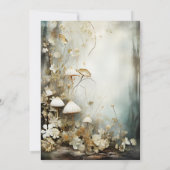 Bezaubernde Waldhochzeit | Magische Pilze Einladung (Rückseite)