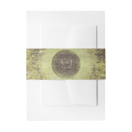 Bezaubernde Waldhochzeit mit rustikalen Bäumen Einladungsbanderole