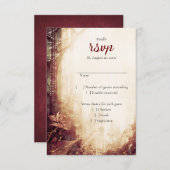 Bezaubernde Waldhochzeit RSVP Karte (Vorne/Hinten)