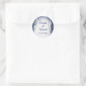 Bezaubernde Waldhochzeit Runder Aufkleber (Tasche)