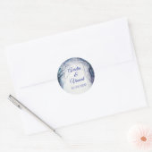 Bezaubernde Waldhochzeit Runder Aufkleber (Umschlag)