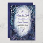 Bezaubernde Waldhochzeit Save The Date (Vorne/Hinten)