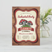 Bezaubernde Waldhügelpilze Geburtstagsparty Einladung (Stehend Vorderseite)