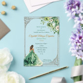 Bezaubernde Waldlandschaft Quinceañera Acryleinladungen (In Situ (Hochzeit))