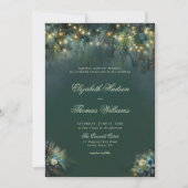 Bezaubernde Waldlandschaft Waldromantik Hochzeit Einladung (Vorderseite)