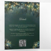 Bezaubernde Waldlandschaften-Märchenmärchen Dreifach Gefaltete Einladung (Innen Erste Seite)