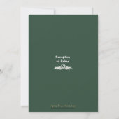 Bezaubernde Waldlichter Rustikale Hochzeitseinladu Einladung (Rückseite)