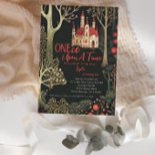 Bezaubernde Waldmärchen zum ersten Geburtstag Einladung