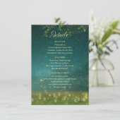 Bezaubernde Waldmason Jar Rustikale Hochzeit Begleitkarte (Stehend Vorderseite)