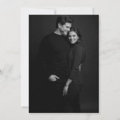 Bezaubernde Waldmoody Dark Woodland Foto Hochzeit Save The Date (Rückseite)