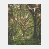 Bezaubernde Waldmütterchen Fleecedecke (Vorderseite)