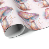 Bezaubernde waldreiche Pilze Geschenkpapier (Rolleneckpunkt)