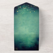 Bezaubernde waldromantische Waldhochzeit All In One Einladung (Außenbereich)