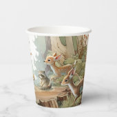 Bezaubernde Waldsäulendusche Pappbecher (Rückseite)
