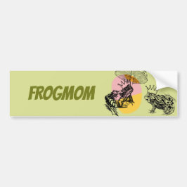 Bezaubernde Waldschinken und Frösche nach Maß Autoaufkleber