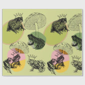 Bezaubernde Waldschinken und Frösche nach Maß Geschenkpapier (Flach)