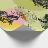 Bezaubernde Waldschinken und Frösche nach Maß Geschenkpapier (Ecke)