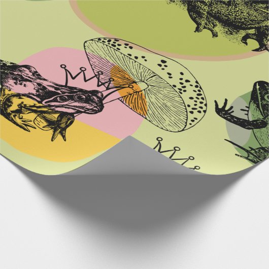 Bezaubernde Waldschinken und Frösche nach Maß Geschenkpapier (Ecke)