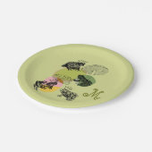 Bezaubernde Waldschinken und Frösche nach Maß Pappteller (Schrägansicht)