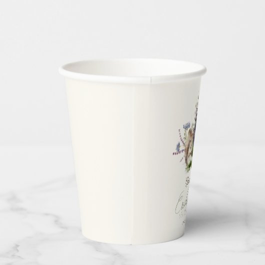 Bezaubernde Waldtiere Birthday Cream Pappbecher (Rechts)