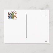 Bezaubernde Waldtiere Feiertagspostkarte (Rückseite)