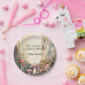 Bezaubernde Waldtoadstool Kinderdusche Pappteller (Party)