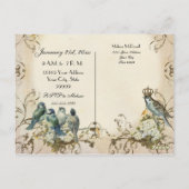 Bezaubernde Waldvögel Werbeunternehmen Postkarte (Rückseite)