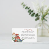 Bezaubernde Waldweihe | Buchanfrage Begleitkarte (Stehend Vorderseite)