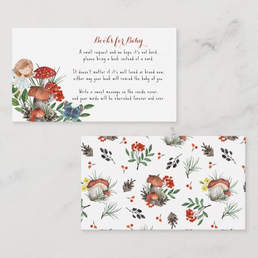 Bezaubernde Waldweihe | Buchanfrage Begleitkarte (Vorne/Hinten)