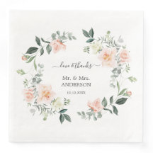 Bezaubernde Wasserfarben-Blush-Weiße Blume Hochzei