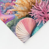 Bezaubernde WasserfarbenMeerjungfrau Personalisier Fleecedecke (Ecke)