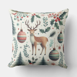 Bezaubernde Weihnachten im Wald Kissen
