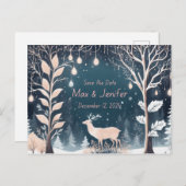 Bezaubernde Weihnachts- und Weihnachtszeit Rettete Ankündigungspostkarte (Vorne/Hinten)