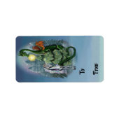 Bezaubernde Weihnachtsbaummarken Adressaufkleber (Vorne)