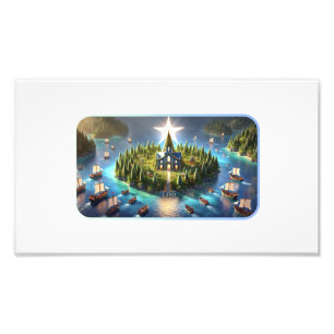 Bezaubernde Weihnachtsfeier am I Land Fotodruck