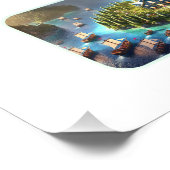 Bezaubernde Weihnachtsfeier am I Land Fotodruck (Ecke)