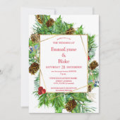 Bezaubernde Weihnachtsfeier Einladung (Vorderseite)