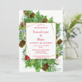 Bezaubernde Weihnachtsfeier Einladung (Stehend Vorderseite)