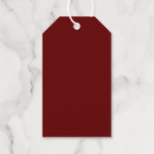 Bezaubernde Weihnachtsfeiertage Geschenkanhänger (Rückseite)