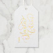 Bezaubernde Weihnachtsfeiertage Geschenkanhänger (Vorderseite)