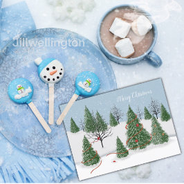 Bezaubernde Weihnachtsfeiertage Postkarte