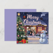 Bezaubernde Weihnachtskarte Feiertagskarte (Vorne/Hinten)