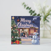 Bezaubernde Weihnachtskarte Feiertagskarte (Stehend Vorderseite)
