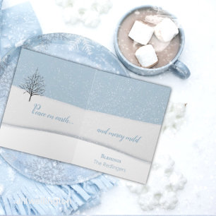 Bezaubernde Weihnachtskarte für den Wald Karte