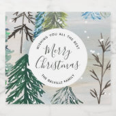 Bezaubernde Weihnachtskletter Bierflaschenetikett (Einzelnes Label)