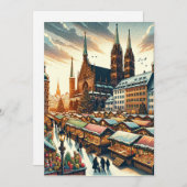 Bezaubernde Weihnachtsmärkte in Nürnberg Postkarte (Vorne/Hinten)