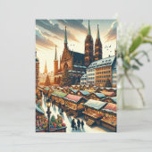 Bezaubernde Weihnachtsmärkte in Nürnberg Postkarte (Stehend Vorderseite)